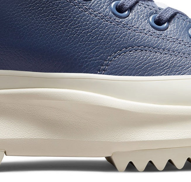 CONVERSE Run Star Hike Hi sherpa and leather platform sneakers