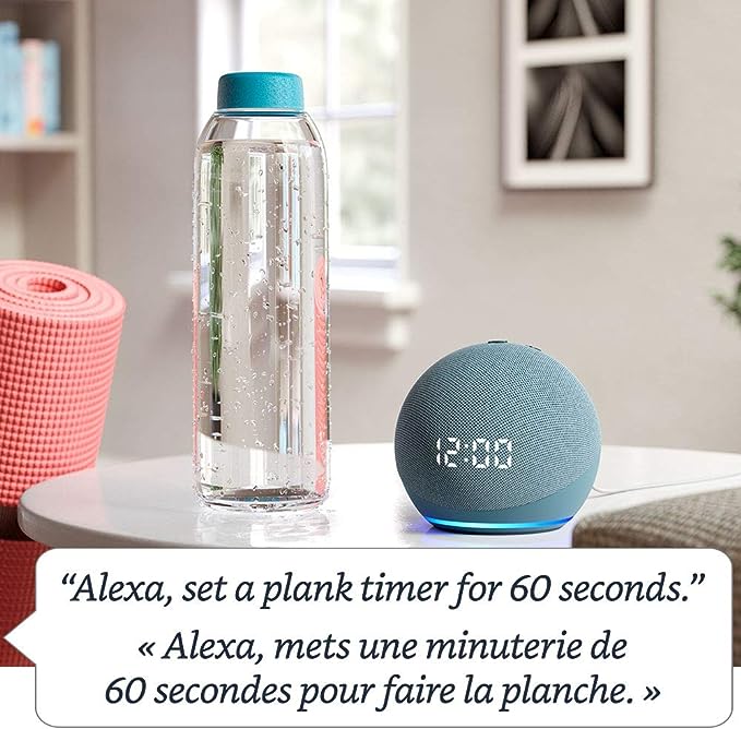 Echo Dot (4th Gen) | Smart speaker with clock and Alexa