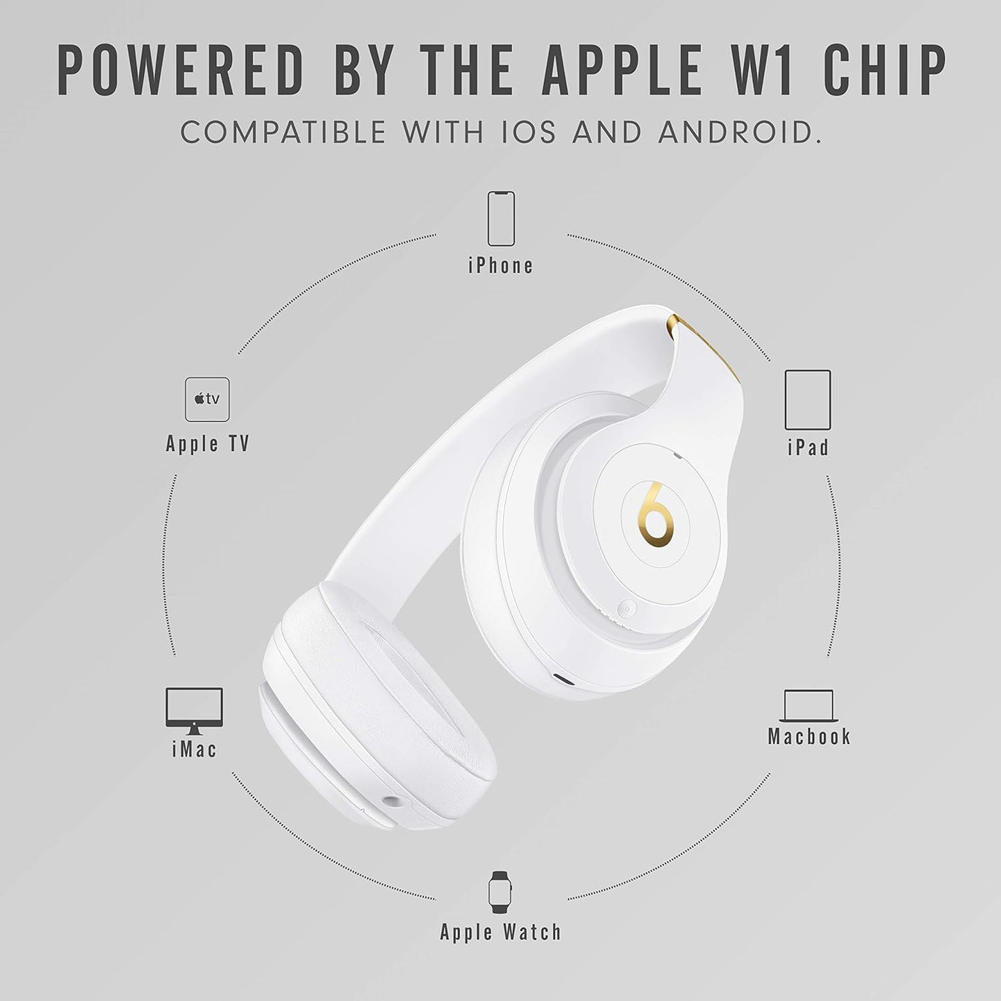 Beats Studio3 Over-Ear Wireless Headphones - White