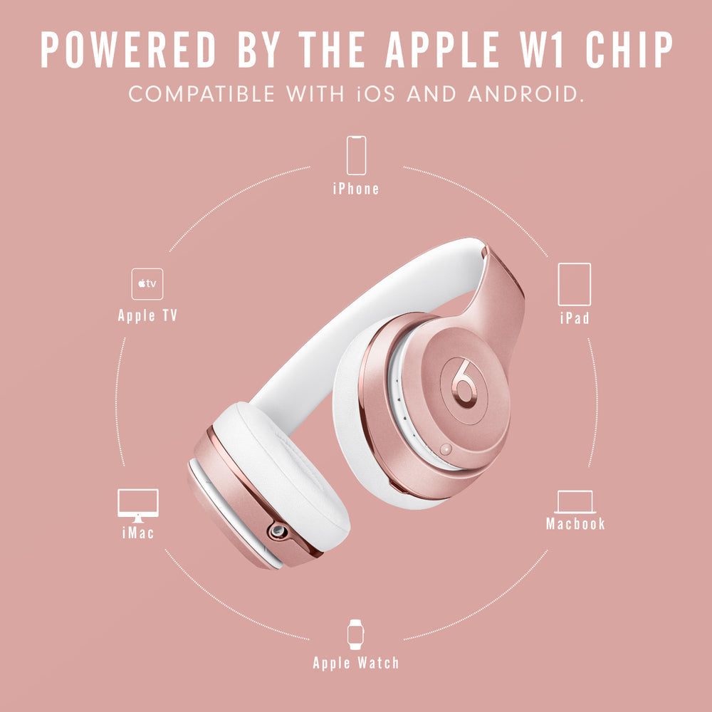 Beats Solo3 Wireless Headphones - Rose Gold