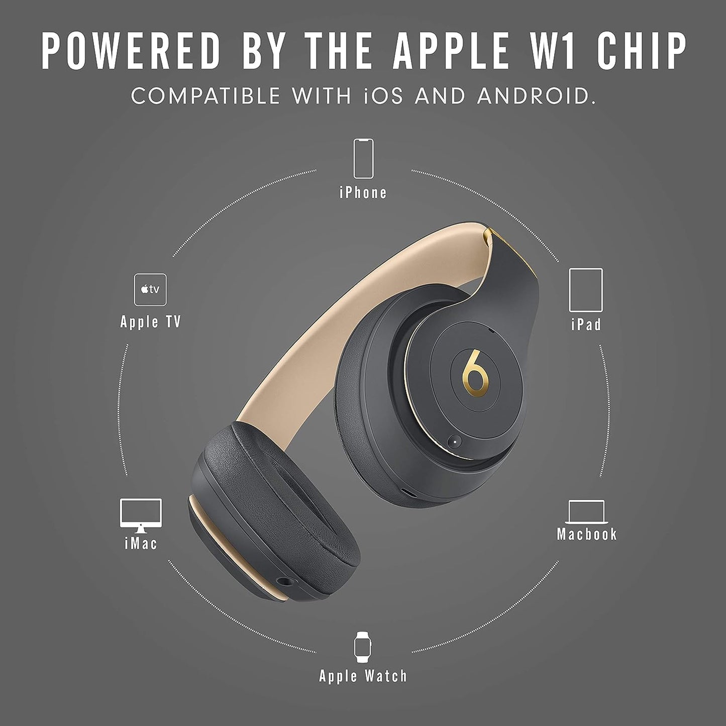 Beats Studio3 Over-Ear Wireless Headphones - Shadow Grey