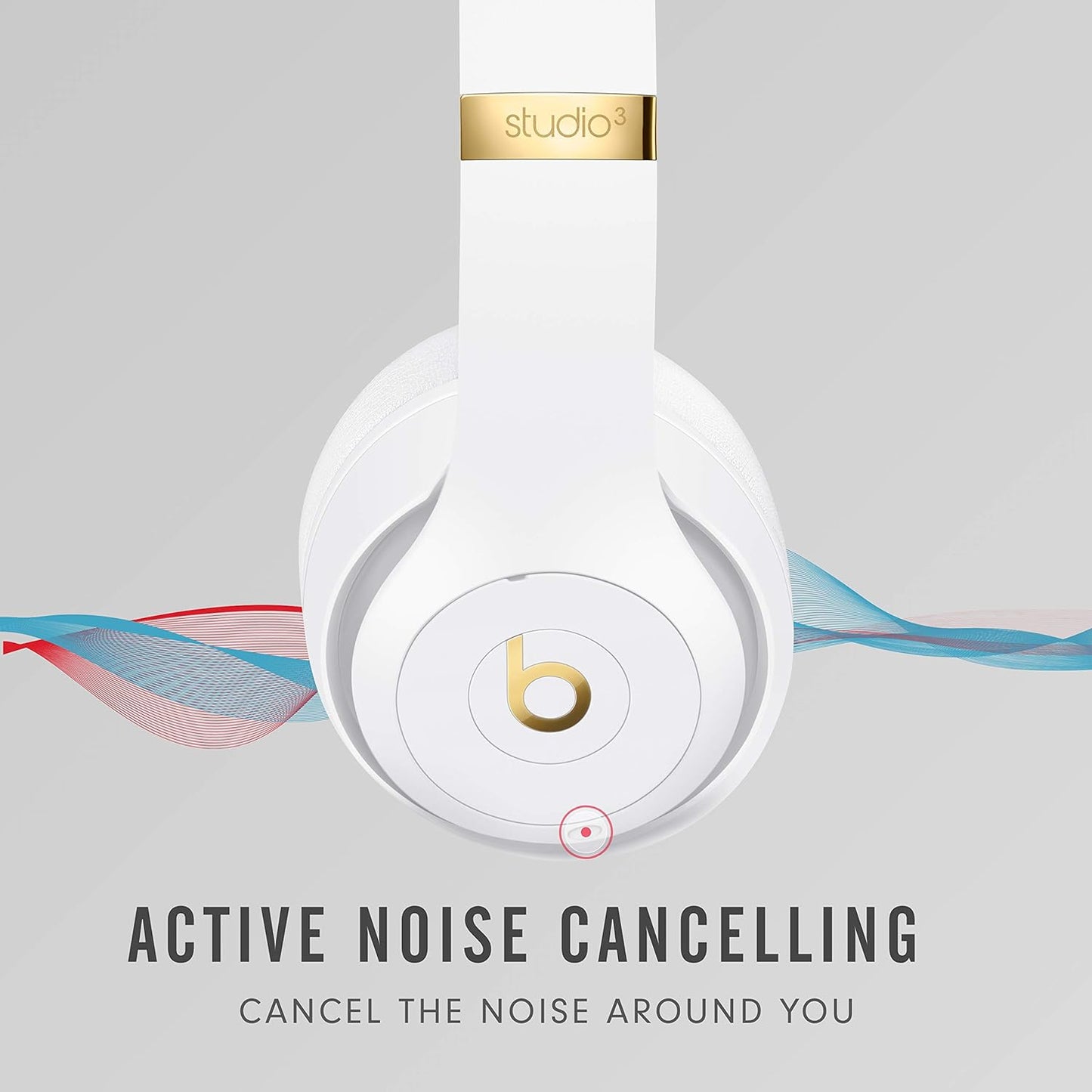 Beats Studio3 Over-Ear Wireless Headphones - White