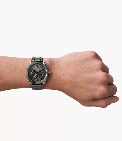 Fossil Fenmore Automatic Gunmetal Stainless Steel Watch