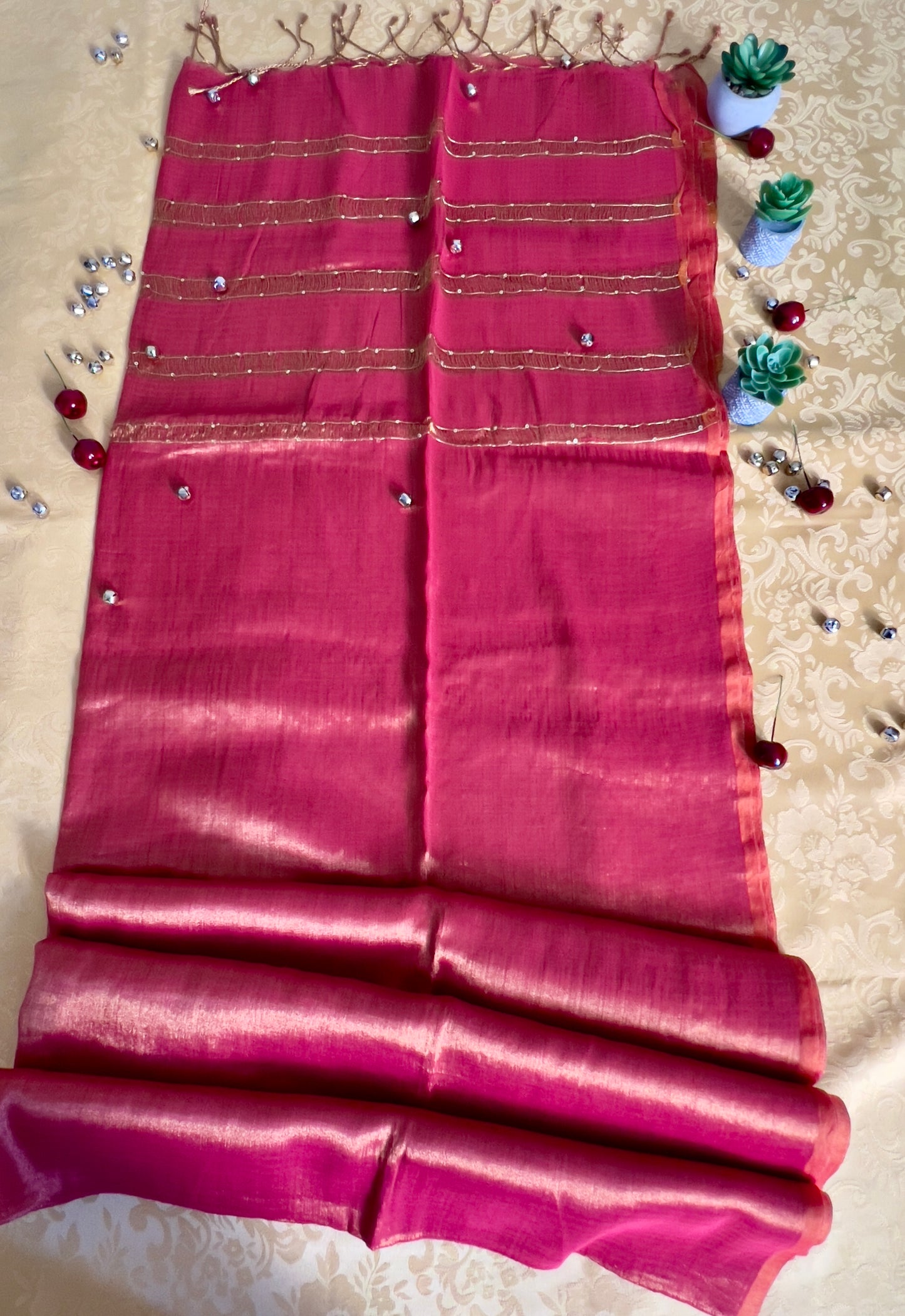 Modal Silk Saree with Zari Weave