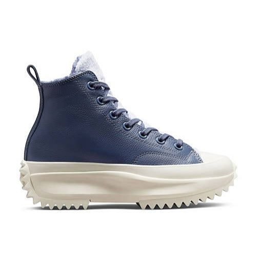 CONVERSE Run Star Hike Hi sherpa and leather platform sneakers