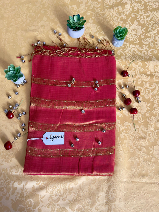 Modal Silk Saree with Zari Weave