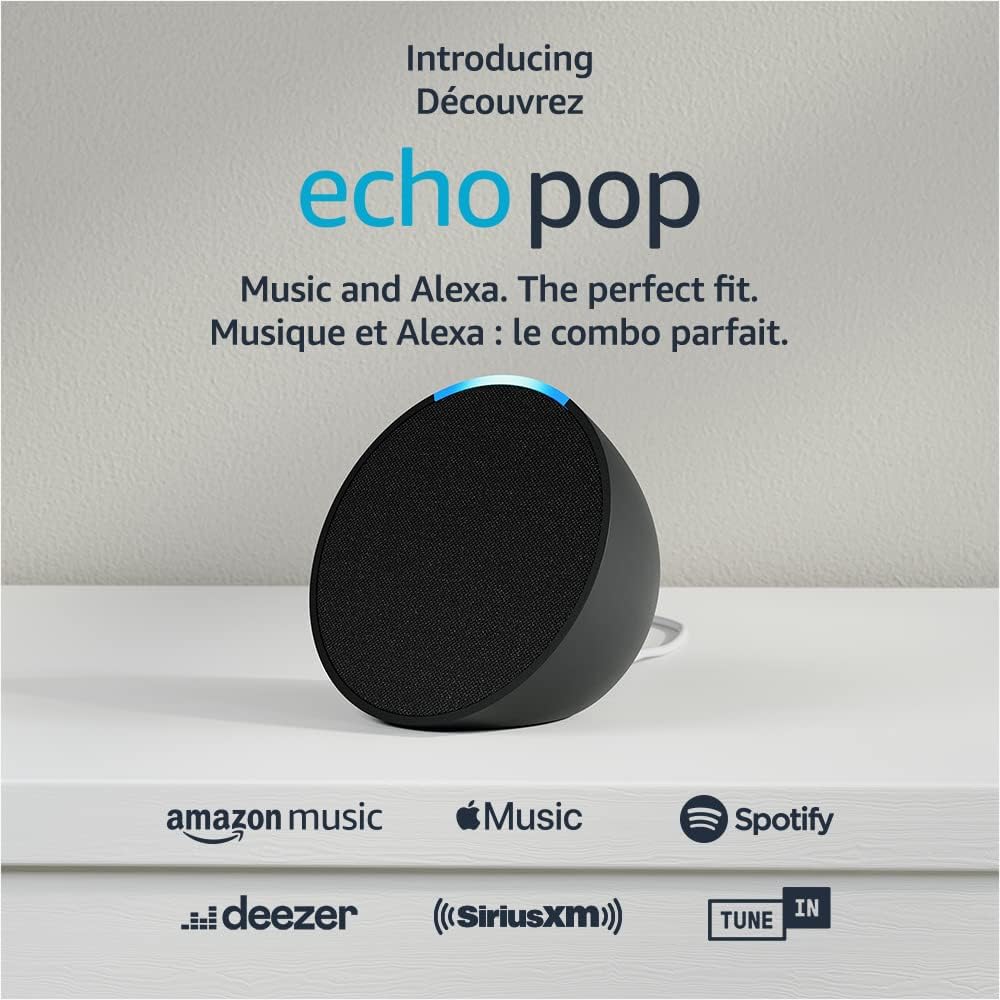 Echo Pop | Full sound compact smart speaker with Alexa