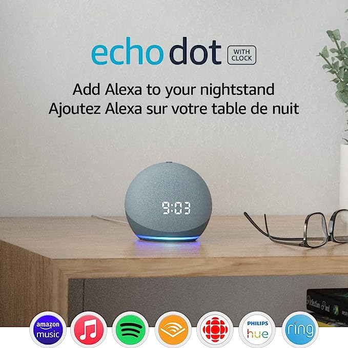 Echo Dot (4th Gen) | Smart speaker with clock and Alexa