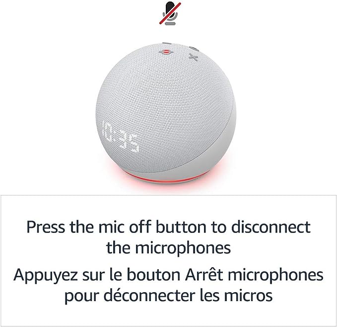 Echo Dot (4th Gen) | Smart speaker with clock and Alexa