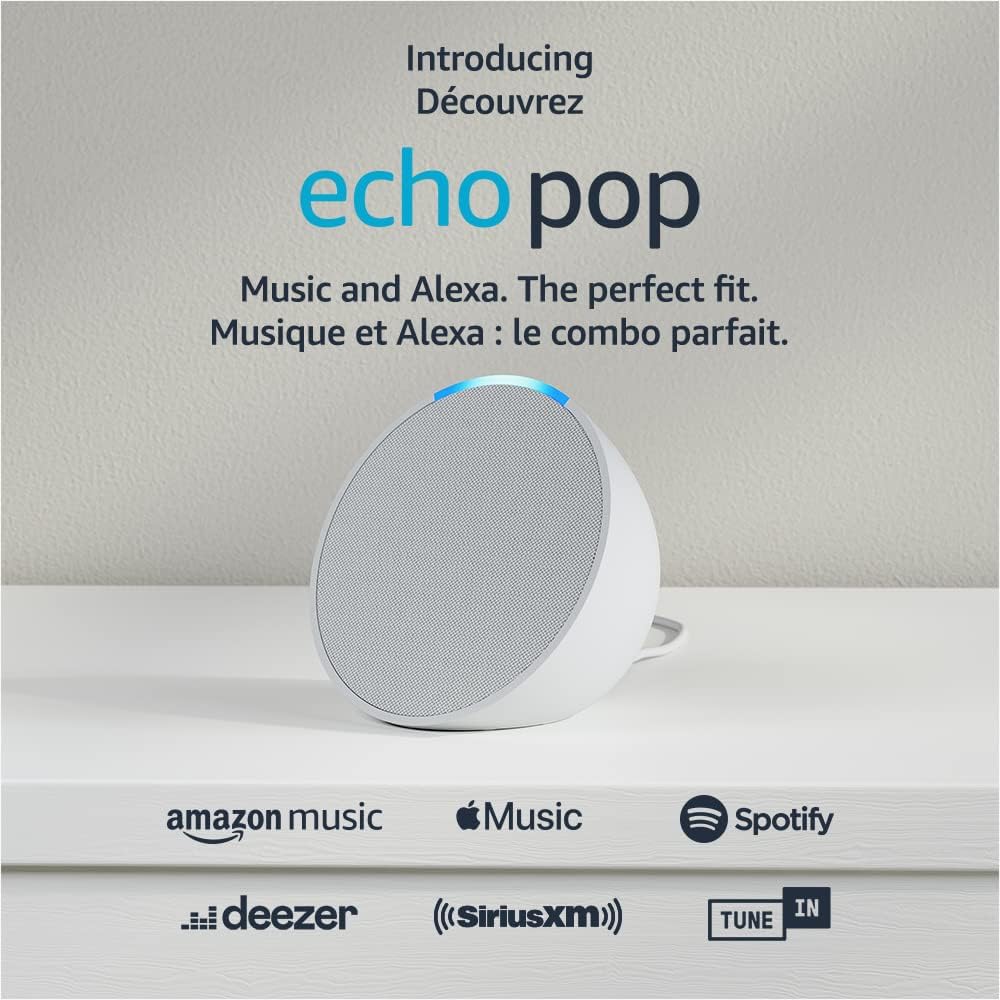 Echo Pop | Full sound compact smart speaker with Alexa