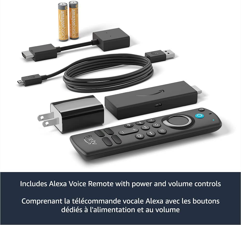 Amazon  Fire TV Stick 4K streaming device with Alexa Voice Remote (includes TV controls), Dolby Vision
