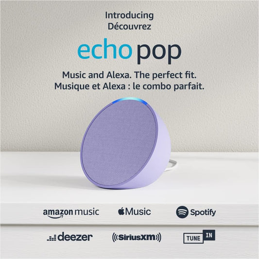 Echo Pop | Full sound compact smart speaker with Alexa