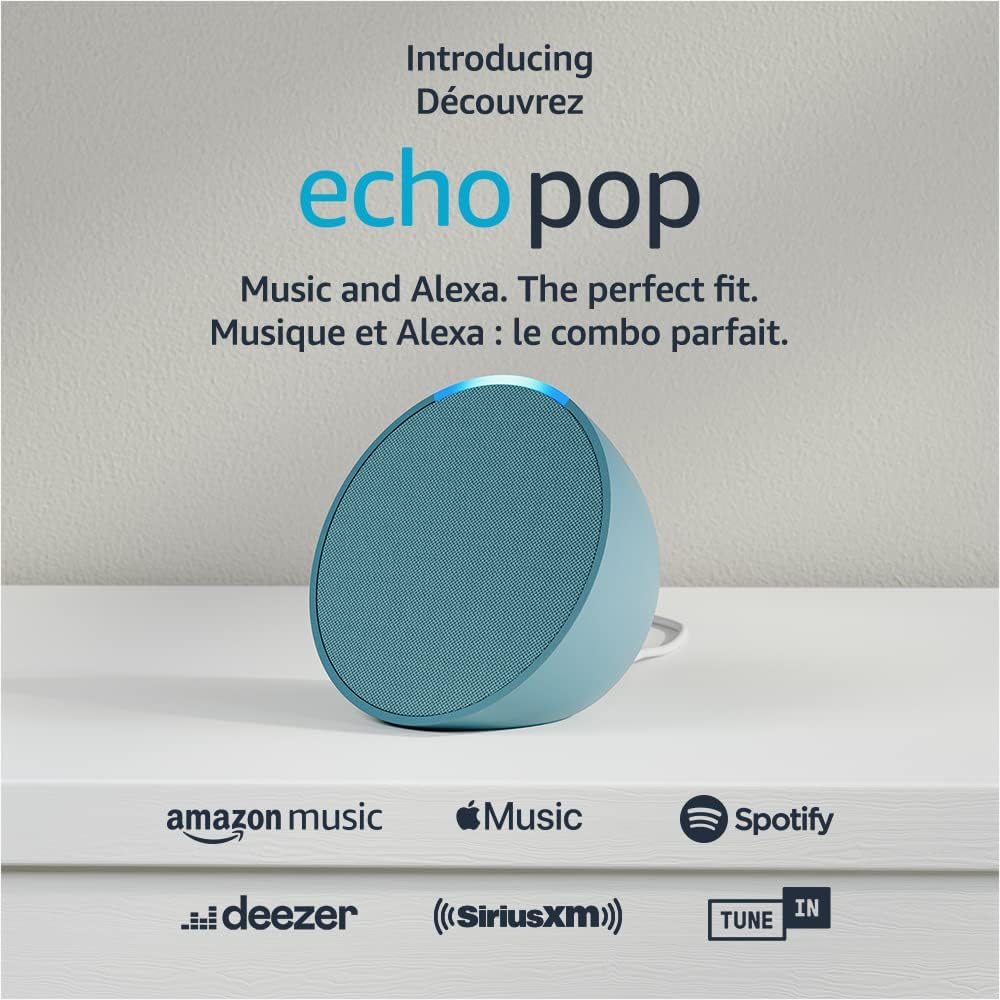 Echo Pop | Full sound compact smart speaker with Alexa