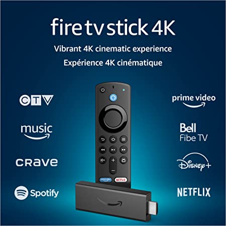 Amazon  Fire TV Stick 4K streaming device with Alexa Voice Remote (includes TV controls), Dolby Vision