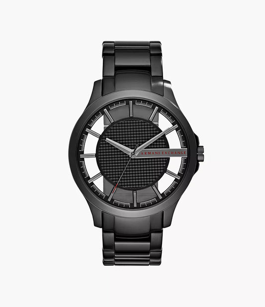 Armani Exchange Black Steel Watch
