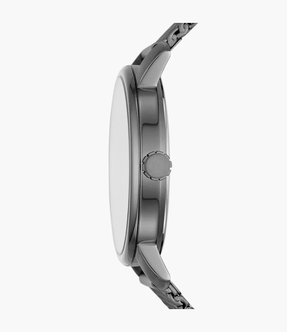 Fossil Three-Hand Smoke Stainless Steel Watch