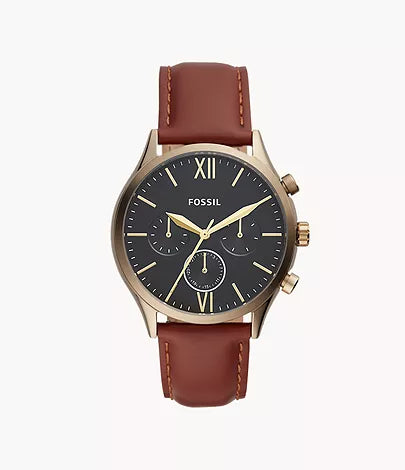 Fossil Fenmore Multifunction Brown Leather Watch