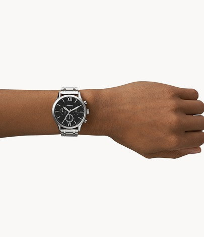 Fossil Fenmore Multifunction Stainless Steel Watch Gift Set for Couple