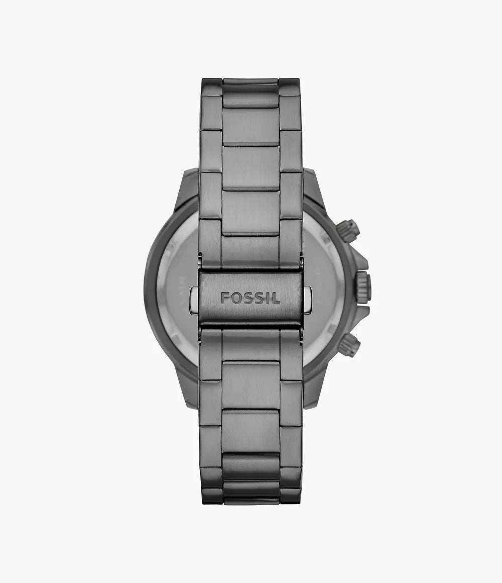 Fossil Bannon Multifunction Smoke Stainless Steel Watch