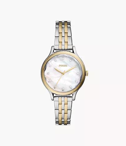 Fossil Laney Three-Hand Two-Tone Stainless Steel Watch
