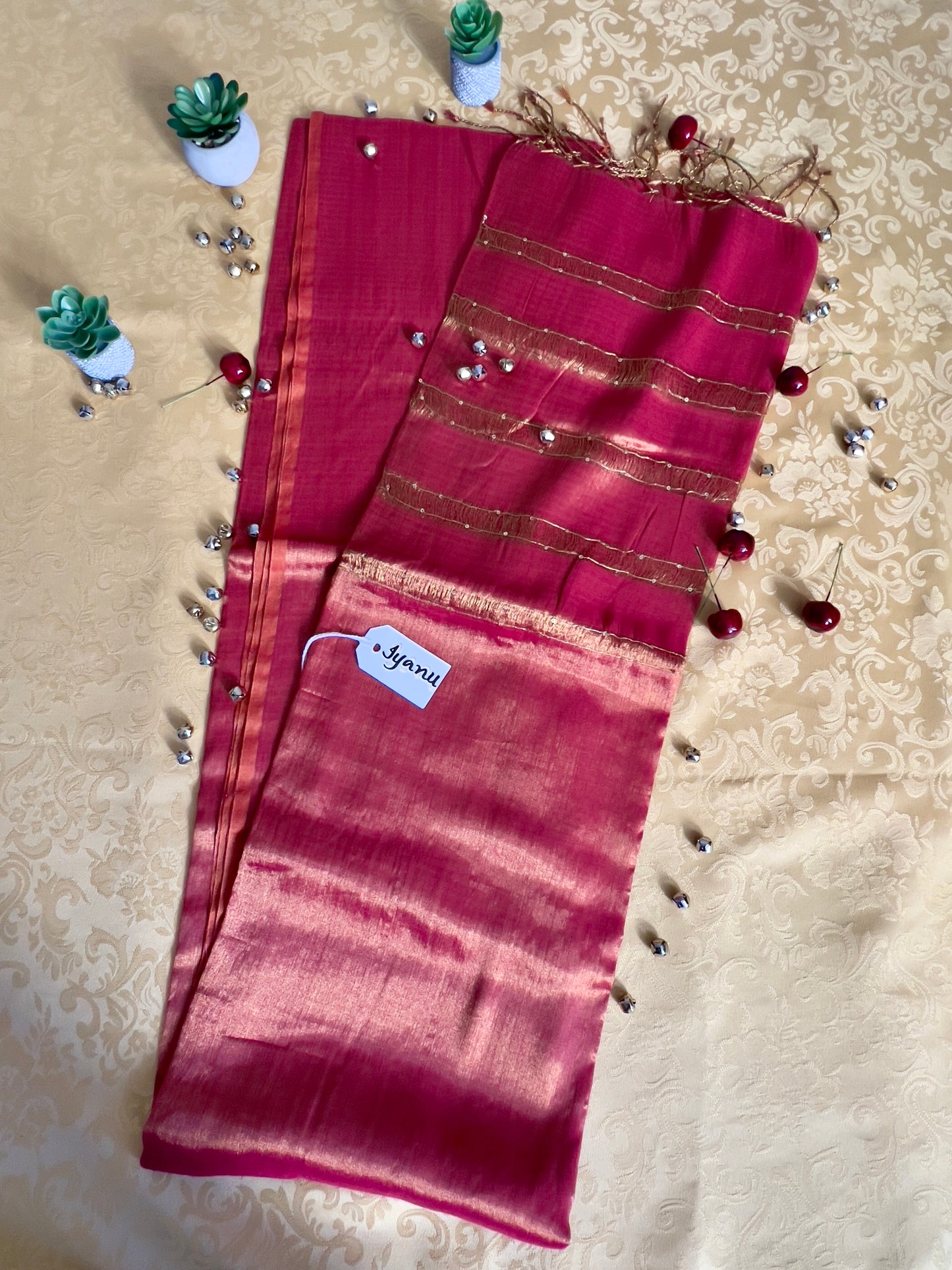 Modal Silk Saree with Zari Weave