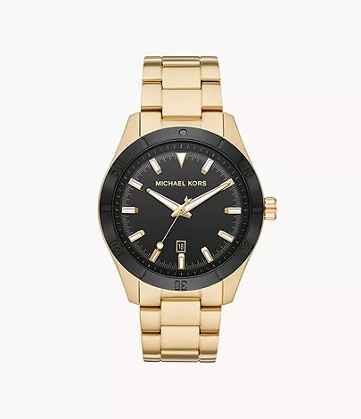 Michael Kors Three - Hand Gold Tone Watch