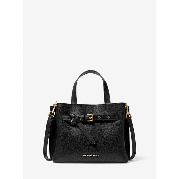 Michael Kors Emilia Small Logo Black Satchel