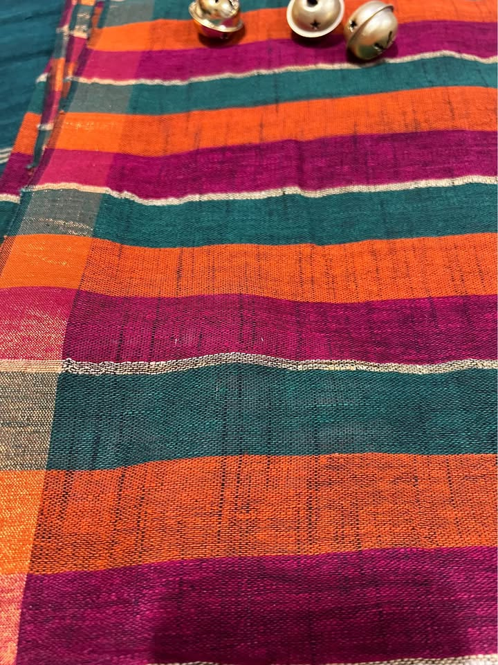 Premium Linen Handloom Saree with Jamdani Work