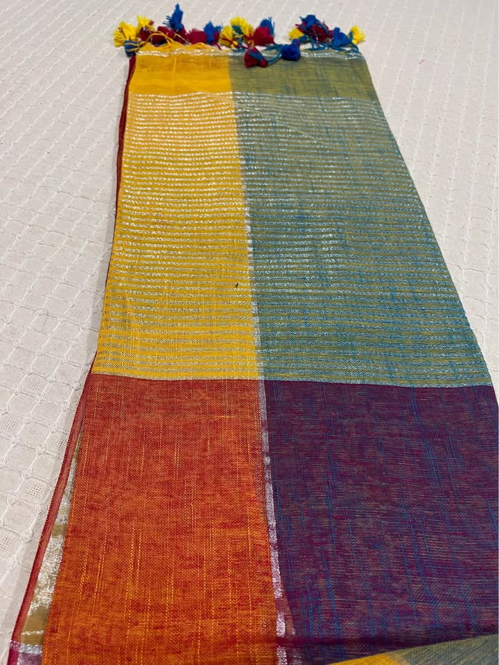 Premium Linen Handloom Saree