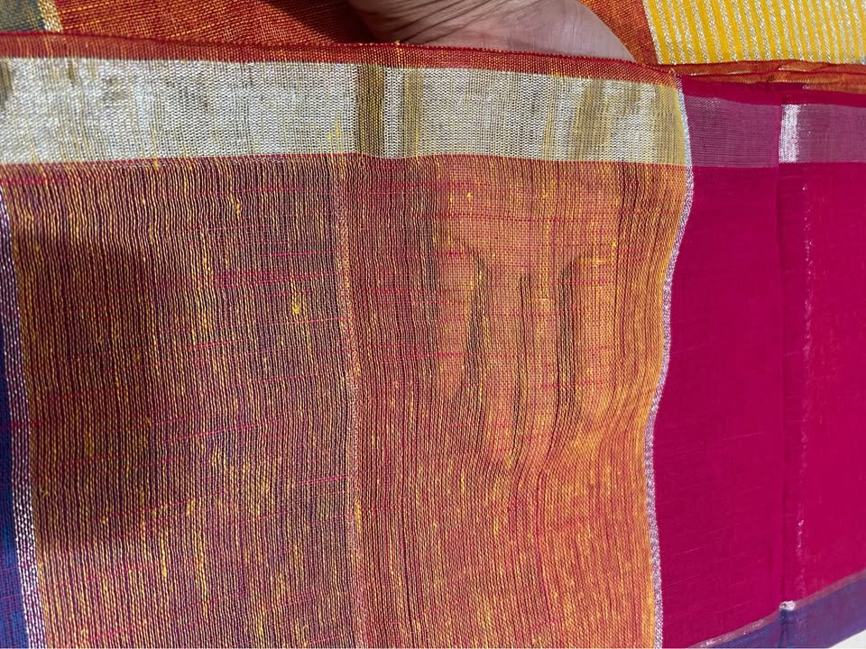 Premium Linen Handloom Saree