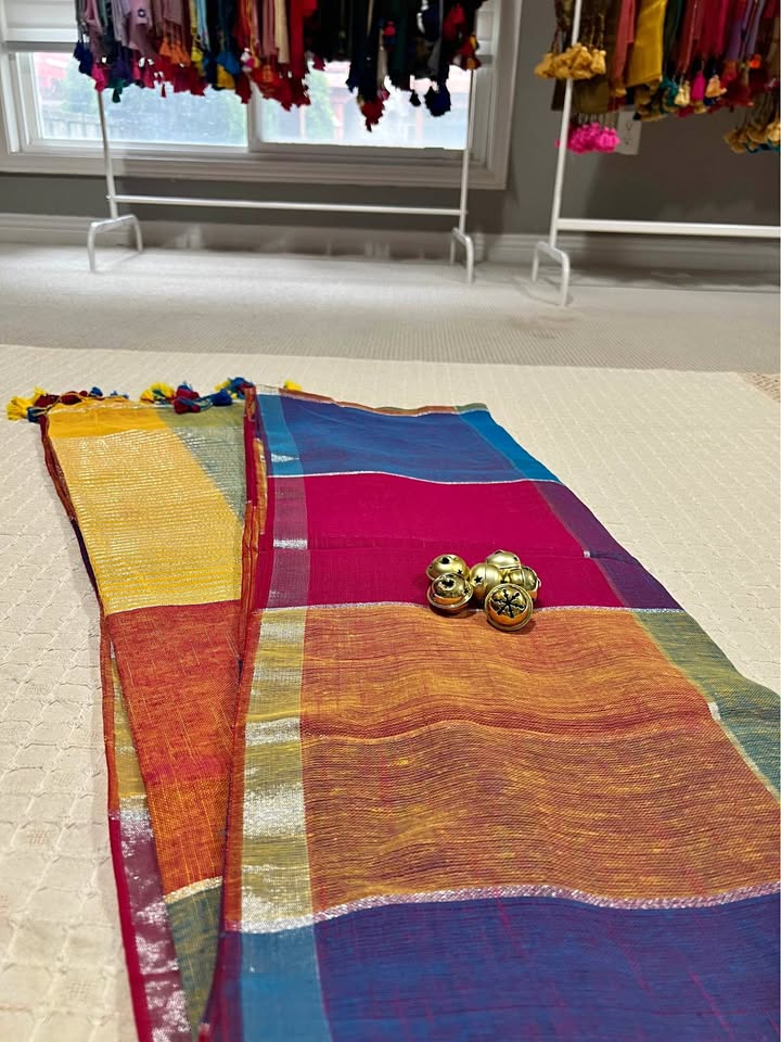 Premium Linen Handloom Saree